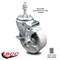 Service Caster Semi Steel Swivel TS Caster w/Roller Bearing - 4" Wheel & 10MM Stem w/Brake SCC-TS20S415-SSR-TLB-M1015 - alternate 4